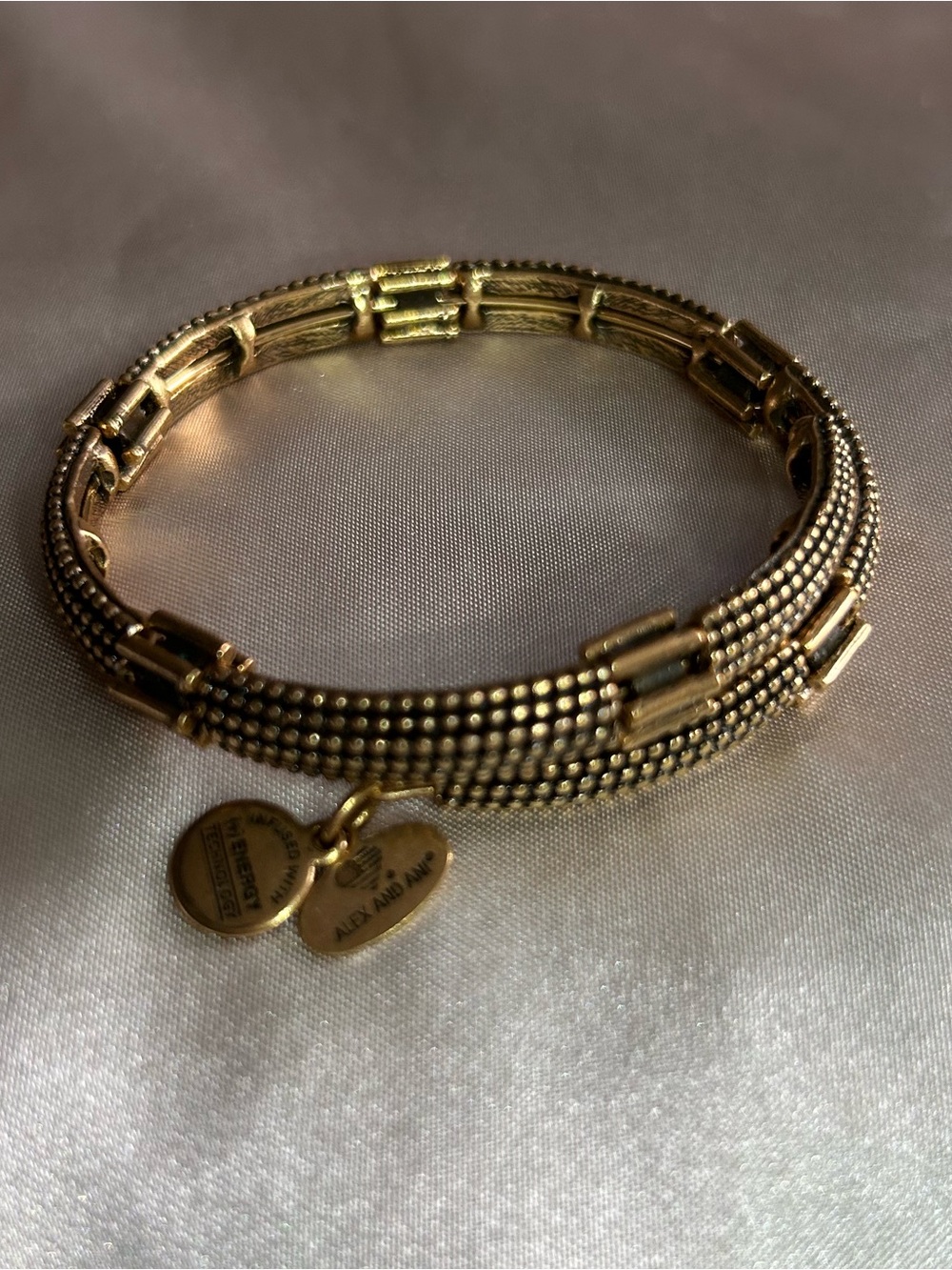 Alex and Ani Gold Multi-Row Beaded Bangle Bracelet